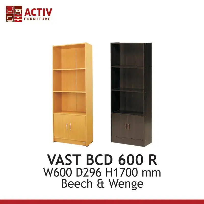 Promo lemari hias/buku/arsip serbaguna 3 ruang pintu bawah activ sale