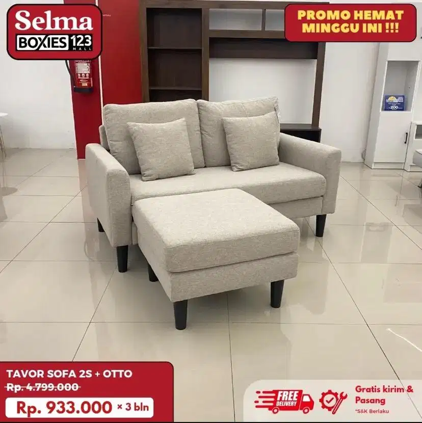 Sofa sudut minimalis selma