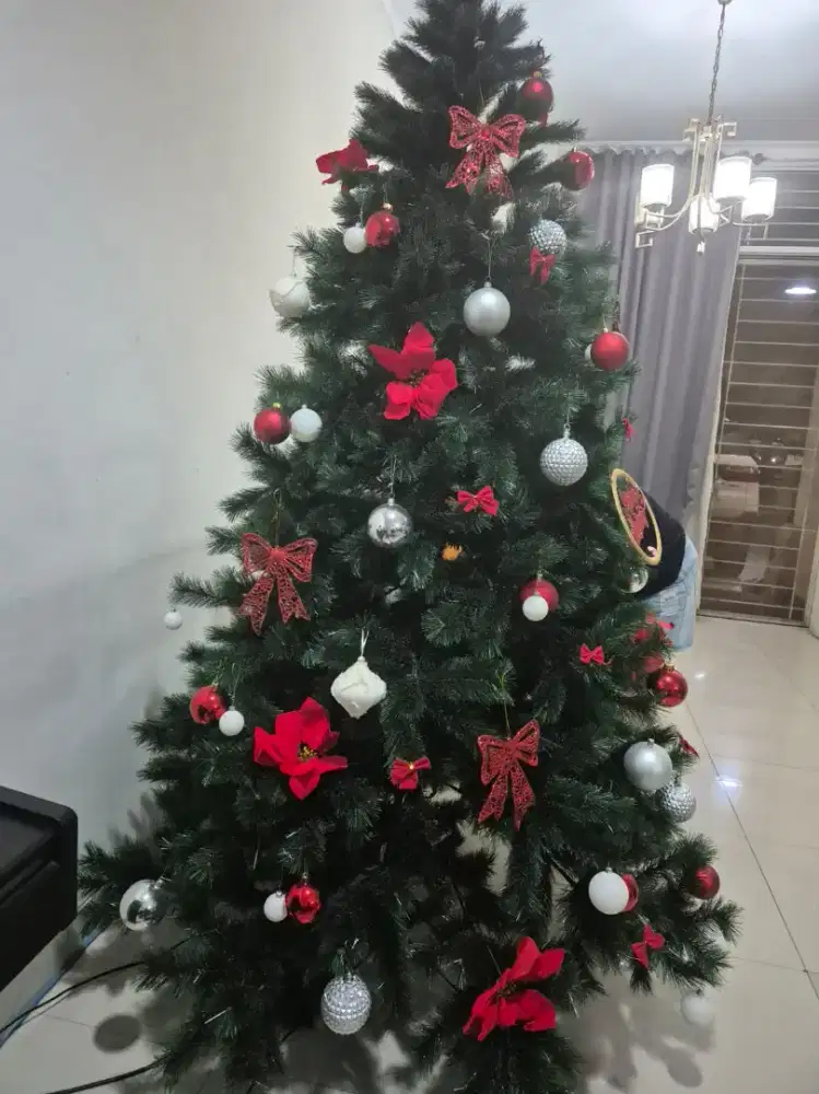 Pohon Natal besar 2.5M. Model snow.