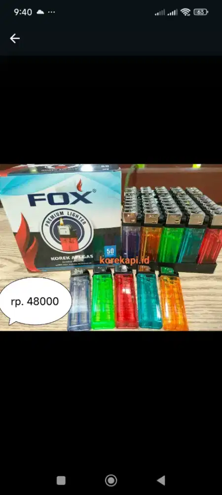 Korek api roda harga murah dan awet