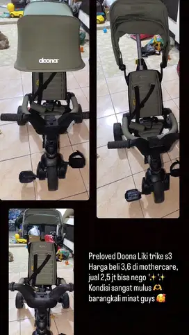 Sepeda anak Doona liki trike s3