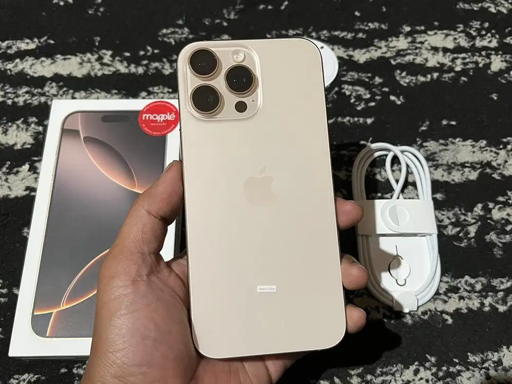 iPhone 16 Pro Max 256Gb Dessert Titanium Resmi Digimap Garansi Panjang
