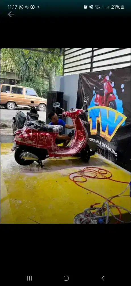 Lowongan pekerjaaan cucian motor yang berpengalaman bersih dan teliti