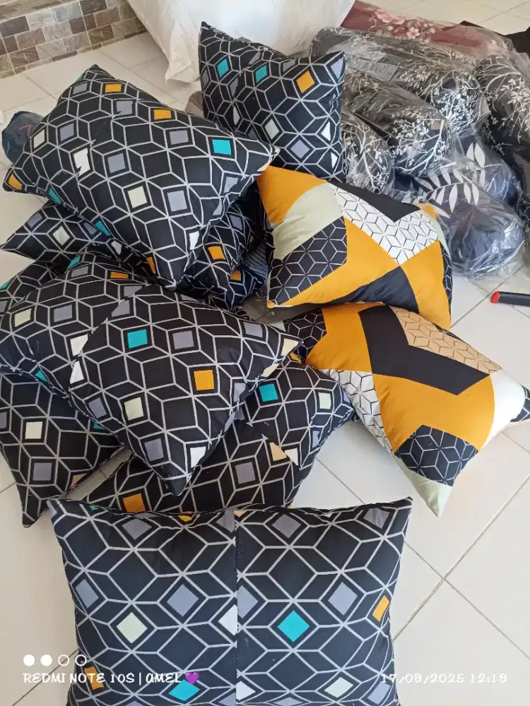 Bantal Tempah Kain Sambung