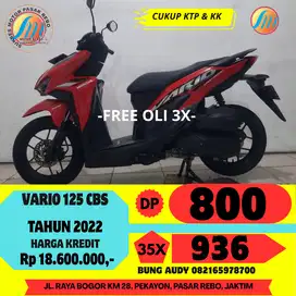 HONDA VARIO 125 CBS TAHUN 2022 BISA CASH, KREDIT ATAU TUKAR TAMBAH