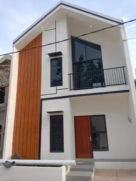 Rumah minimalis 2 lantai di Cluster Alexander Lakeside Free Design