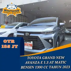 TOYOTA NEW AVANZA E 1.3 AT MATIC 1300 CC BENSIN TAHUN 2023 UPGRADE G