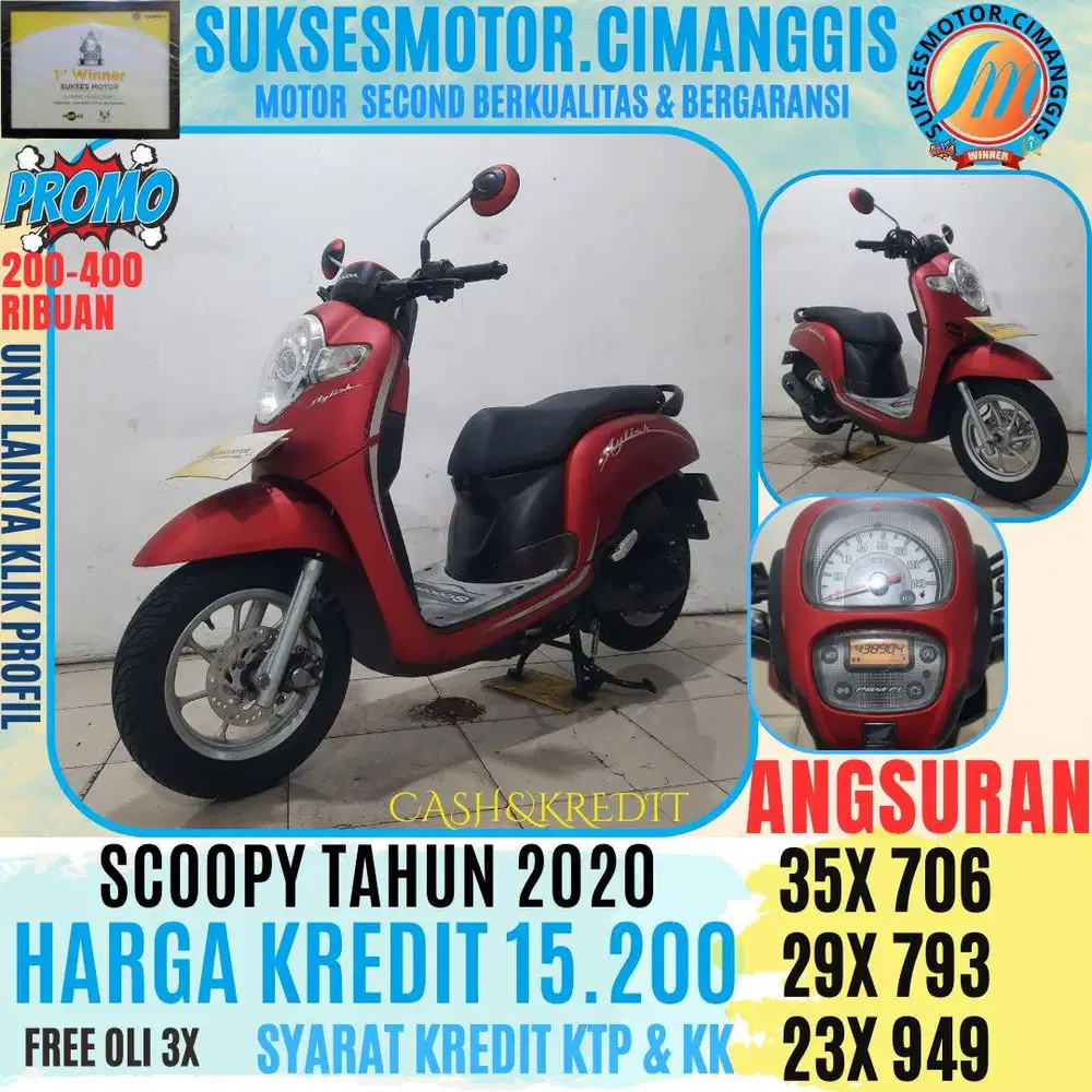 SCOOPY TERMURAH CASHBACK200-400 KLIK PROFIL PROMO UNIT LAINYA