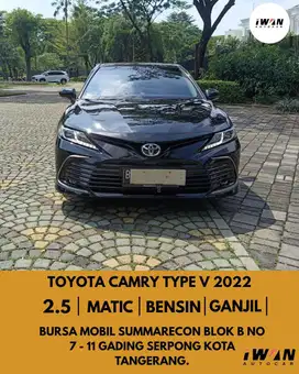2022 Toyota All New Camry V 2.5 AT Facelift Sunroof
