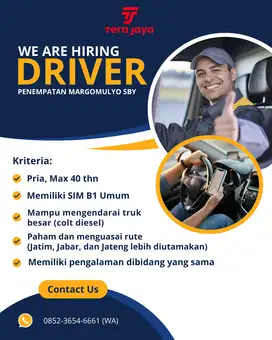 DIBUTUHKAN SUPIR