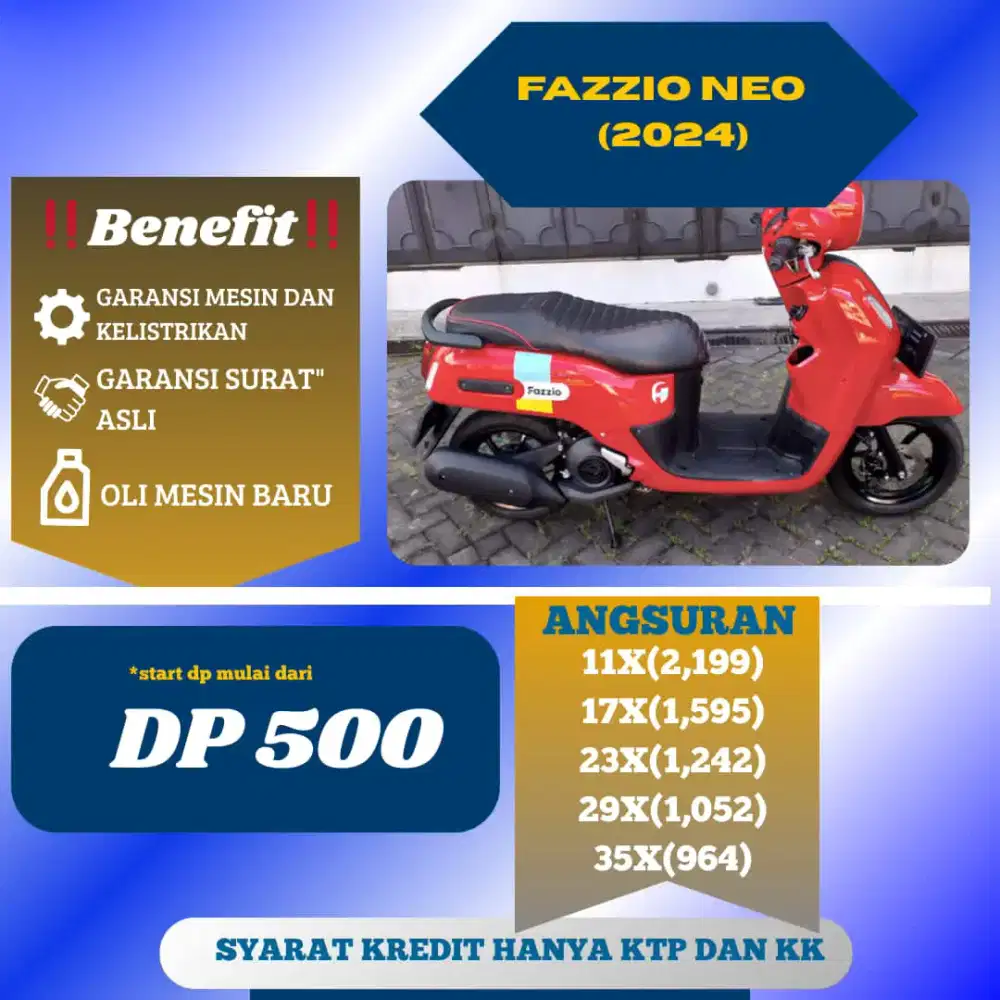 Fazzio Neo 2024 Pajak Panjang