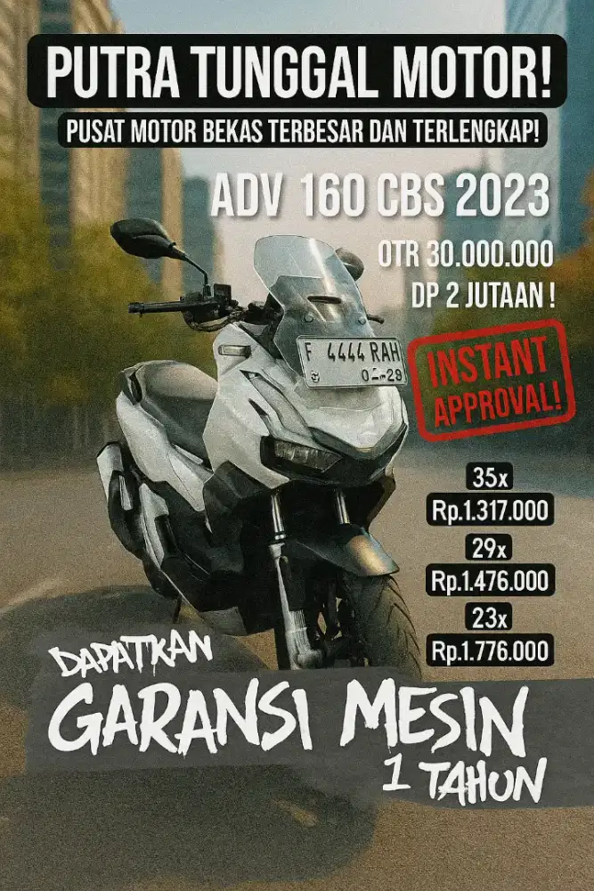 Maunya cuma Honda tapi mau ikut turing? Bisa pake ADV yg ini.Exclusive