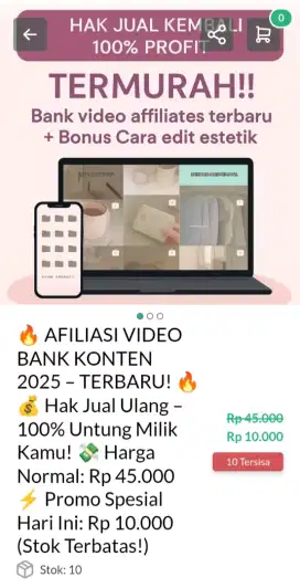 Bank Konten Shopee Affilate