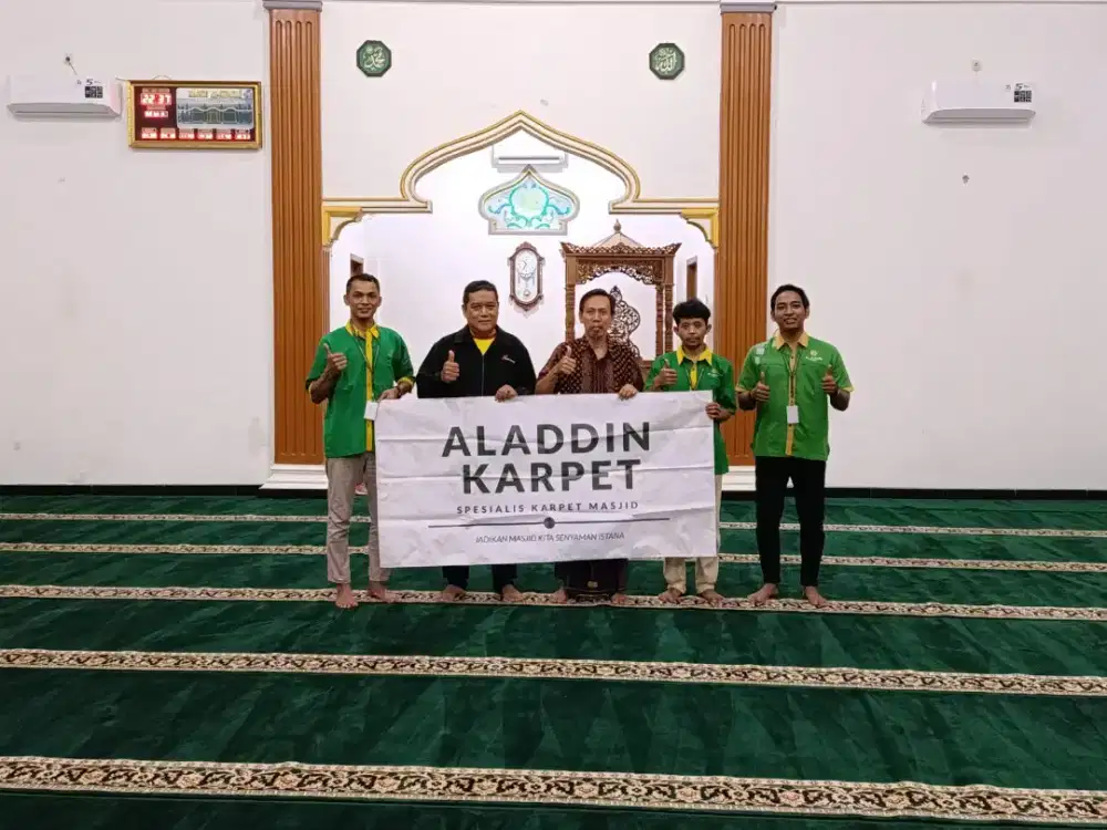 Tersedia Karpet sajadah Masjid import pembelian menyesuaikan kebutuhan