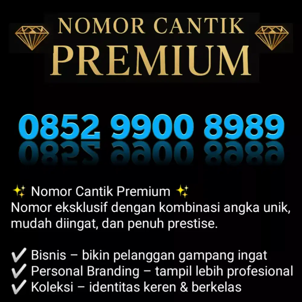 Nomor Cantik Premium Telkomsel Berkualitas Spesial Varian Super Hoki