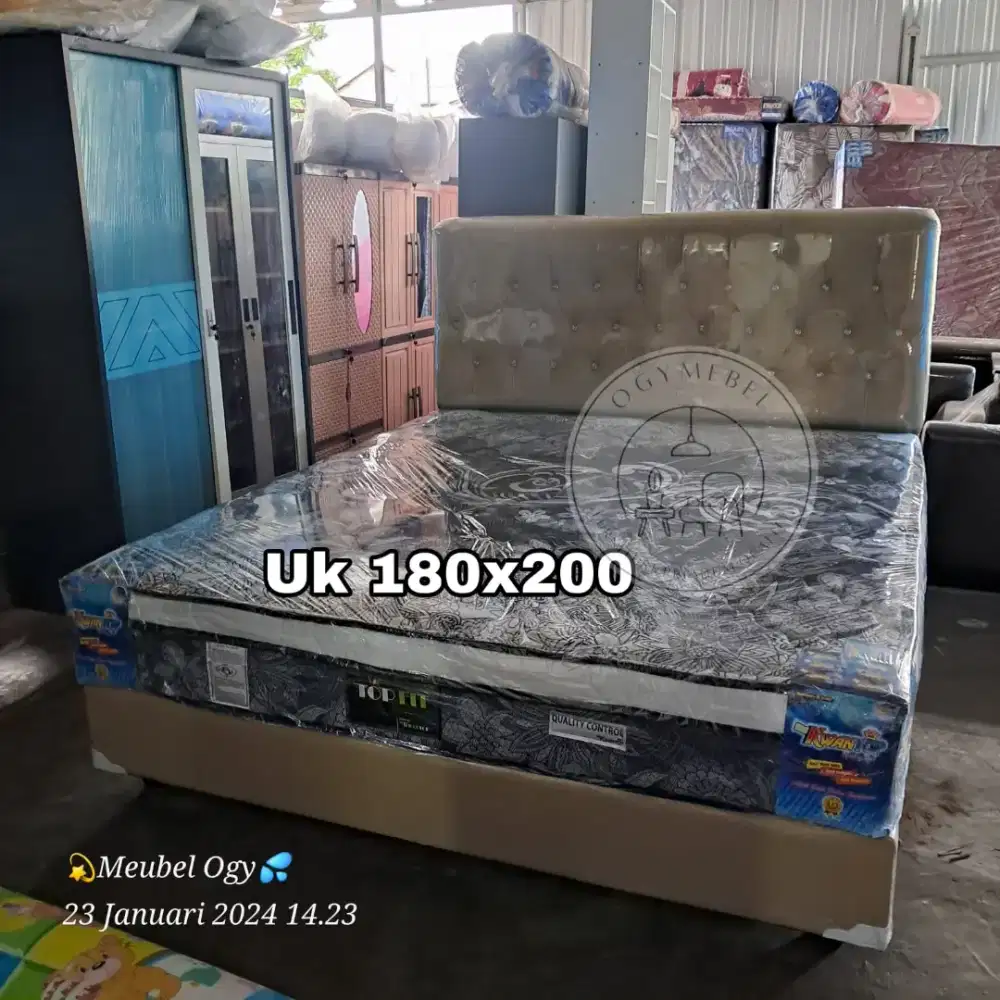 READY DIVAN SET SPRINGBED KWANTOP UK 180 TERMURAH TERLARIS SALE
