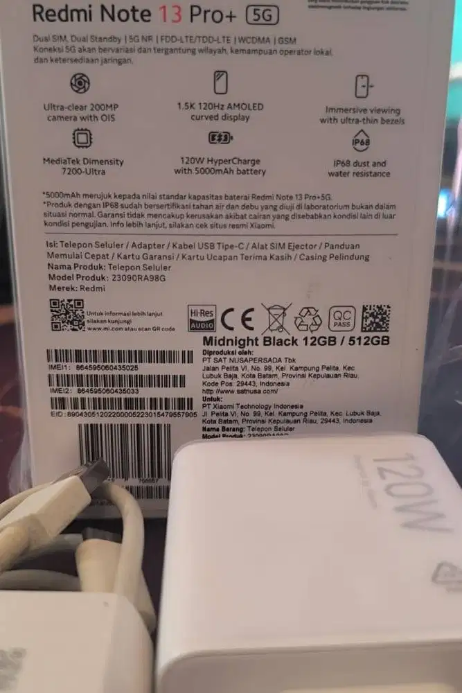 Jual Xiaomi Note 13 Pro Plus 5G - Layar Curve