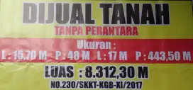 Jual tanah dekat gedung aston