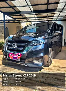 Dijual Nissan Serena C27 Tahun 2019