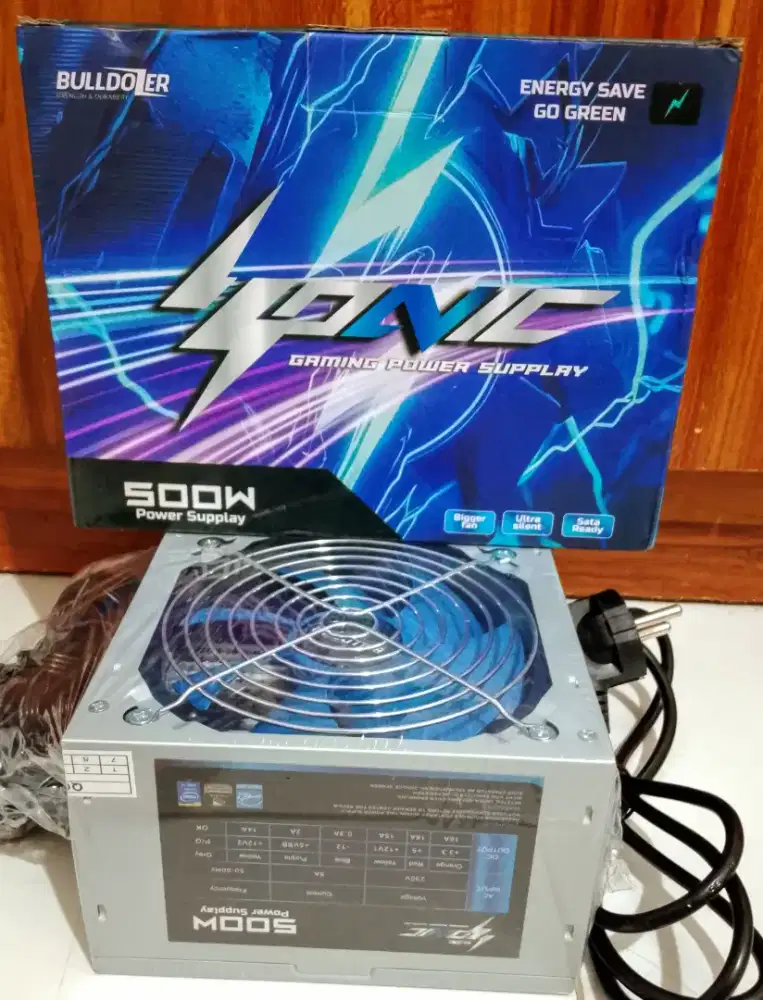 PSU 500W Bulldozer Sonic Baru masih tersegel