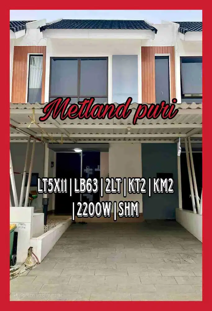Wilson Rumah terawat siap huni lokasi bagus di metland puri