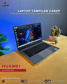 LAPTOP HUAWEI MATEBOOK D14 2021 CORE I3 SSD RAM JUAL MURAH CEPAT BU