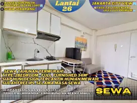Sewa Bulanan Atas Mall 2BR Full Furnished Connecting Mall Bassura City