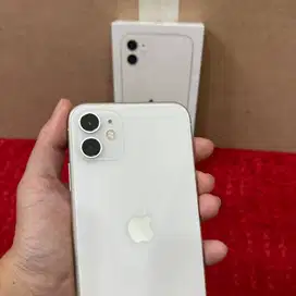 iPhone 11 second resmi Fullset warna White 64GB