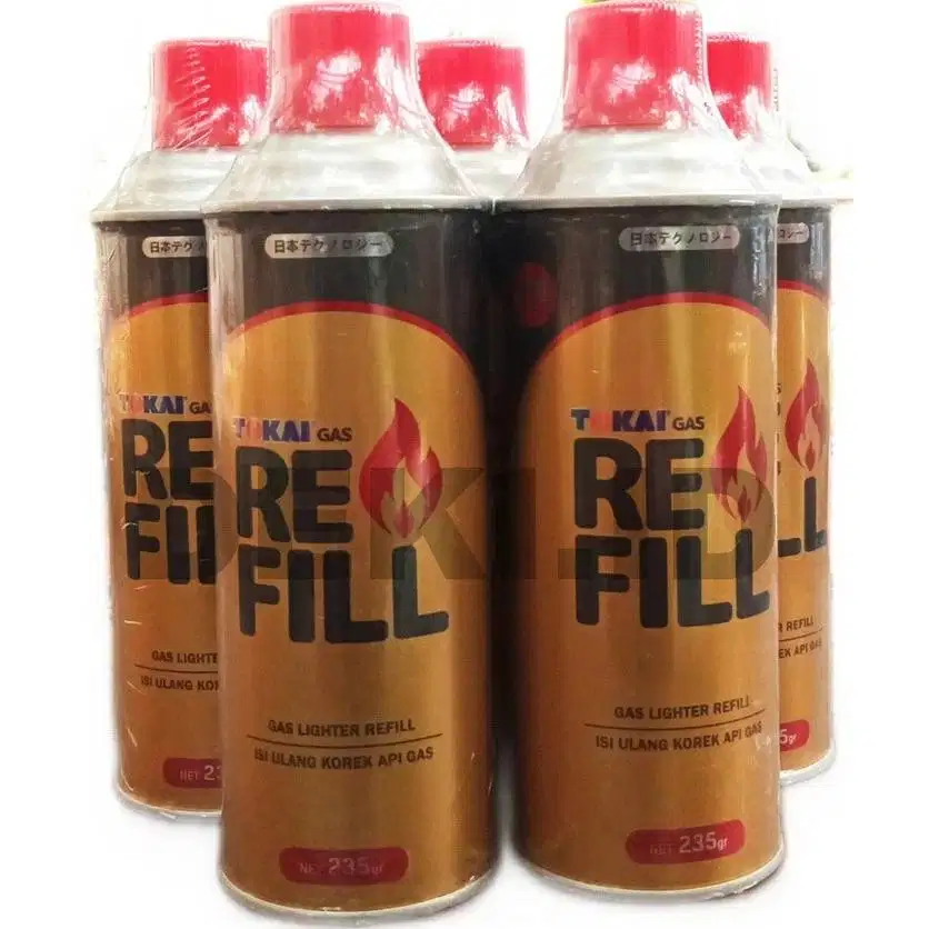 Refill Isi Ulang Korek Api Gas Tokai 235 Gram Asli Segel Pabrik Refil