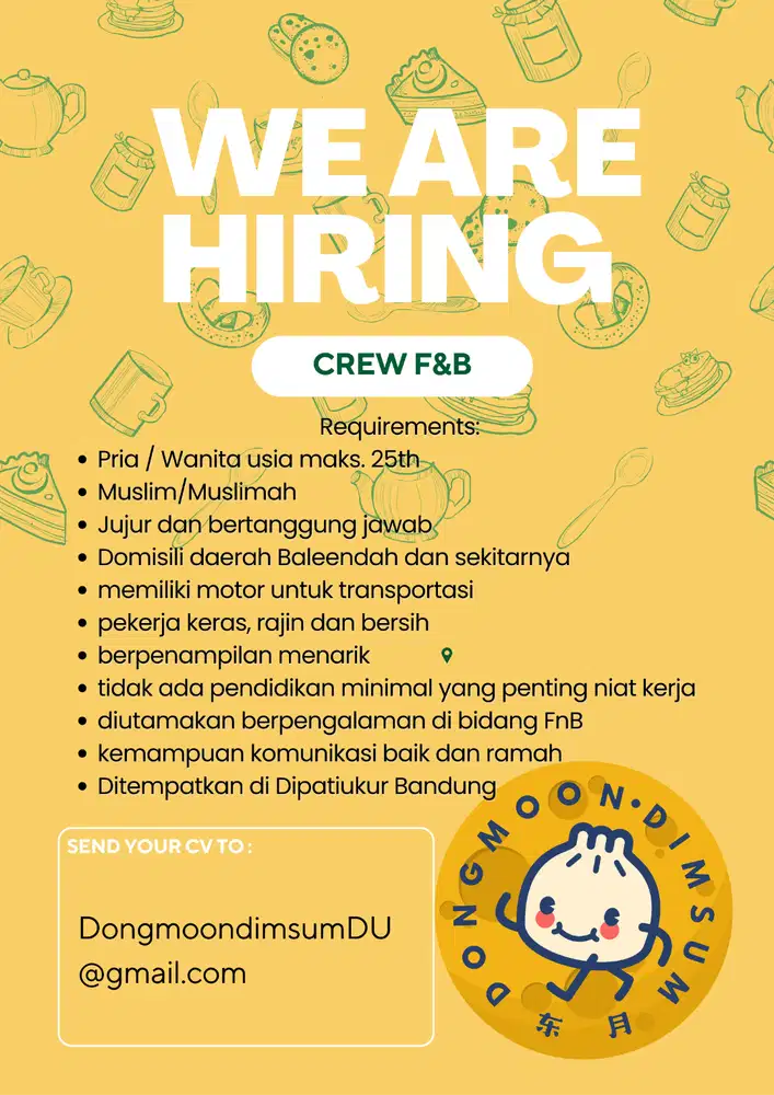 Crew FNB dongmoon dimsum