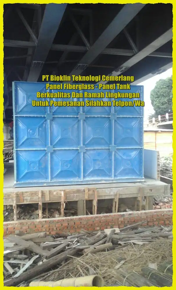 TANGKI AIR FIBERGLASS - GROUND TANK - PANEL FRP - ROOF TANK FRP
