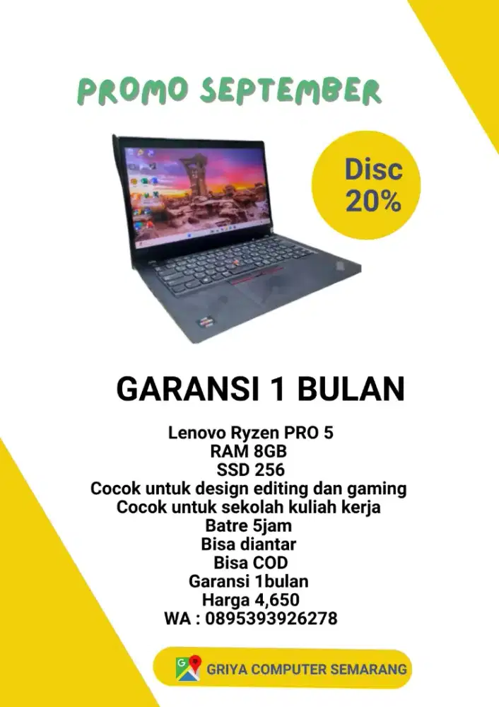 Lenovo ryzen 5 PRO