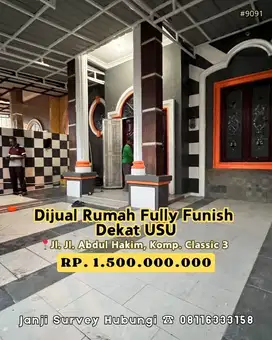 Dijual Rumah Fully Funish Setiabudi Dekat USU