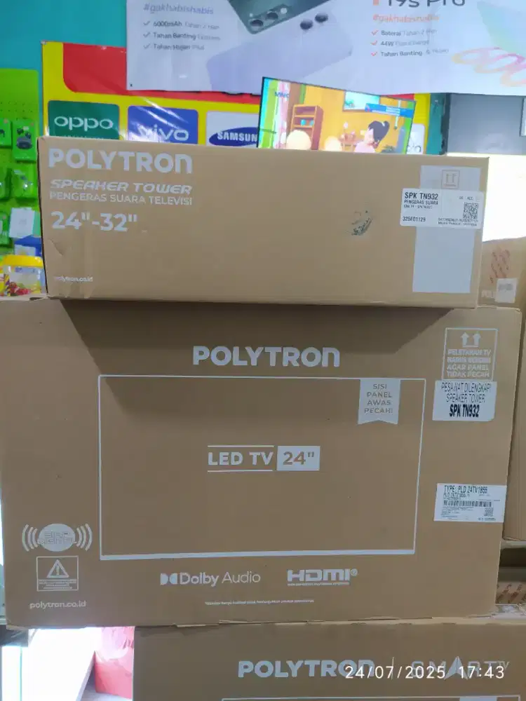 Tv Polytron 24 inch LED digital speaker tower