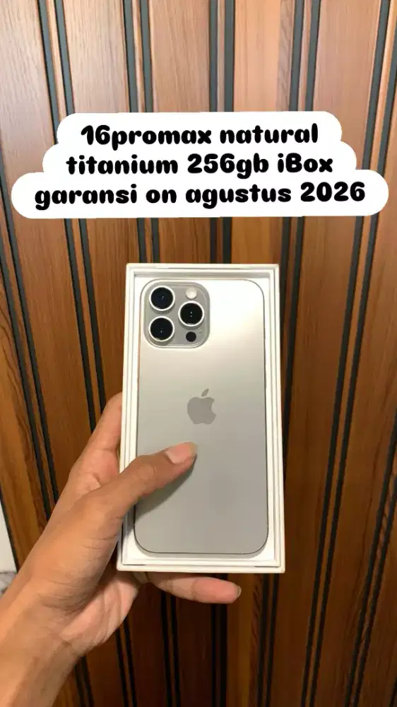 iphone 16pm natural titanium 256gb iBox
