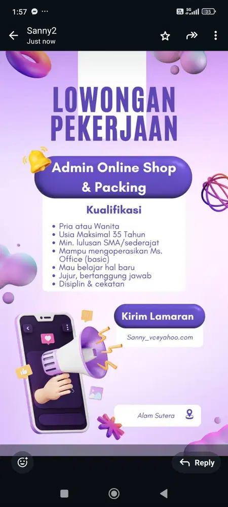 Dibutuhkan admin
