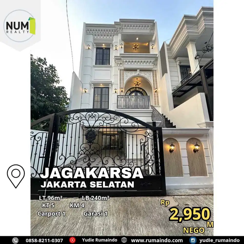 Rumah Classic di Komplek Kav DKI Jagakarsa Jakarta Selatan