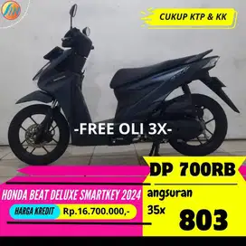 HONDA BEAT DELUXE SMARTKEY 2024 SEKEN KREDIT DP 700RB ANGSURAN RENDAH