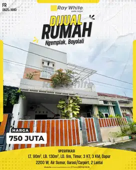 Dijual Rumah Minimalis Modern di Ngemplak, Boyolali