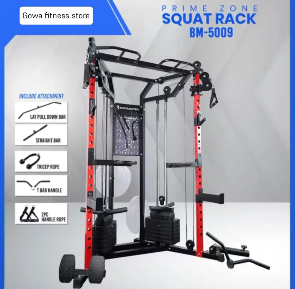 Bodymaster Functional Squat Rakc Bm-5009 Dual Cablecrossover Home gym