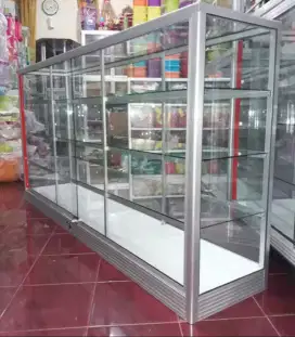 Etalase Panjang 2Mx1M Untuk Agen Toko/ Warung dll