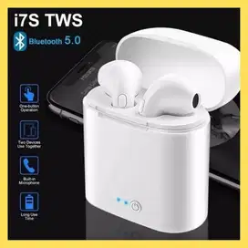 Headset bluetooth murah wireless earphone HBQ i7s tws - Putih