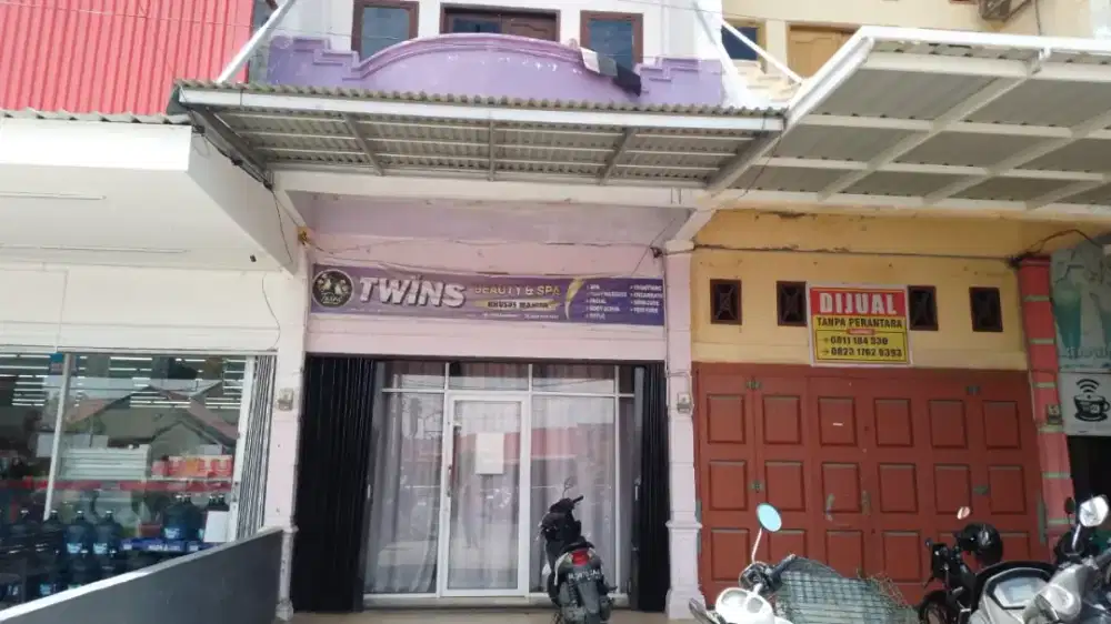 Jual pintu kaca dan kanopi toko twins harga sepaket