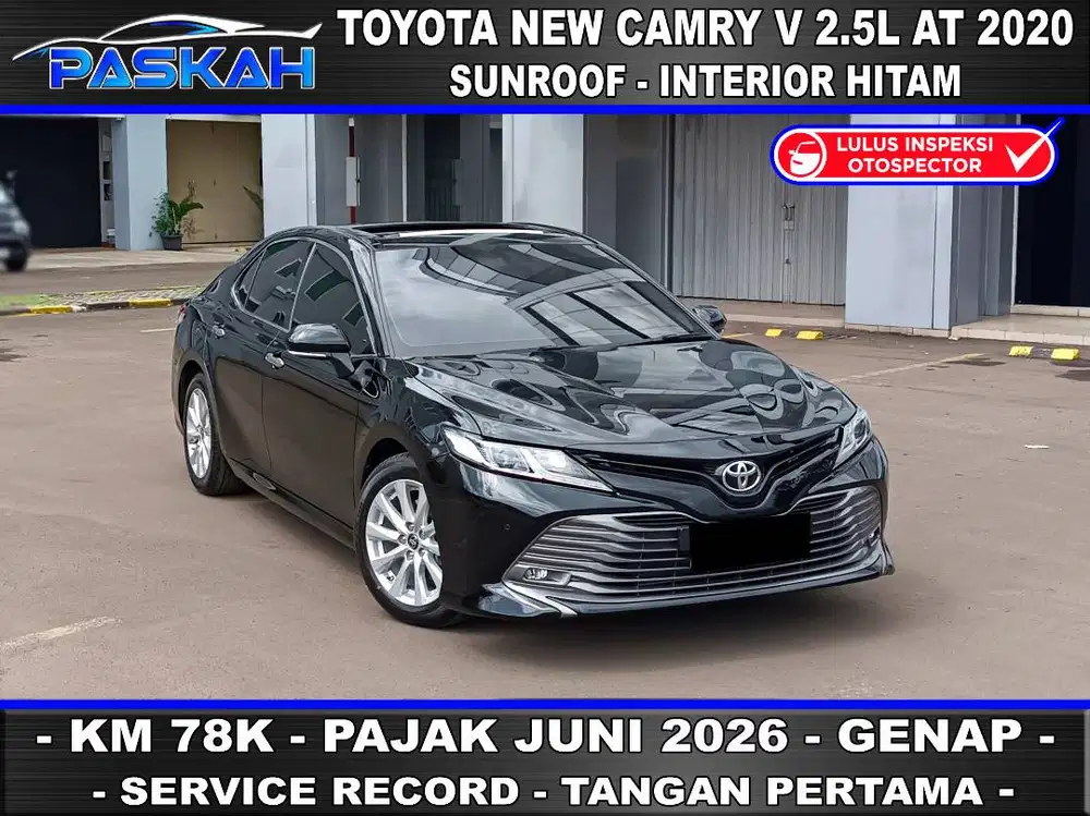 SUNROOF TAX=JUNI-2026 GENAP Toyota Camry 2.5 V 2020 Camry V 2020