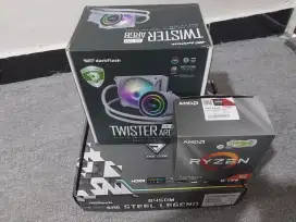 Paket Motherboard, prosesor, ram, water cooler