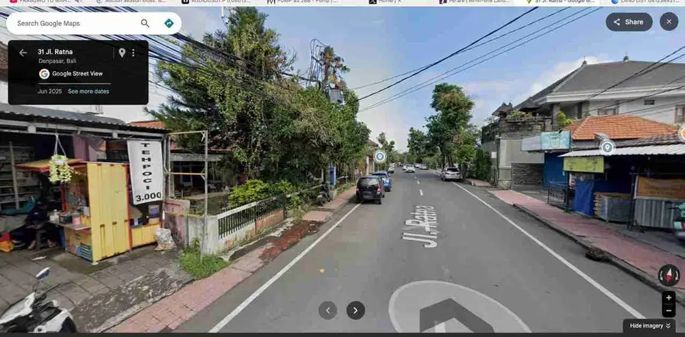 Jual Tanah Luas 600m² +75m² Lokasi Jl Ratna Cocok untuk bangunan Investasi