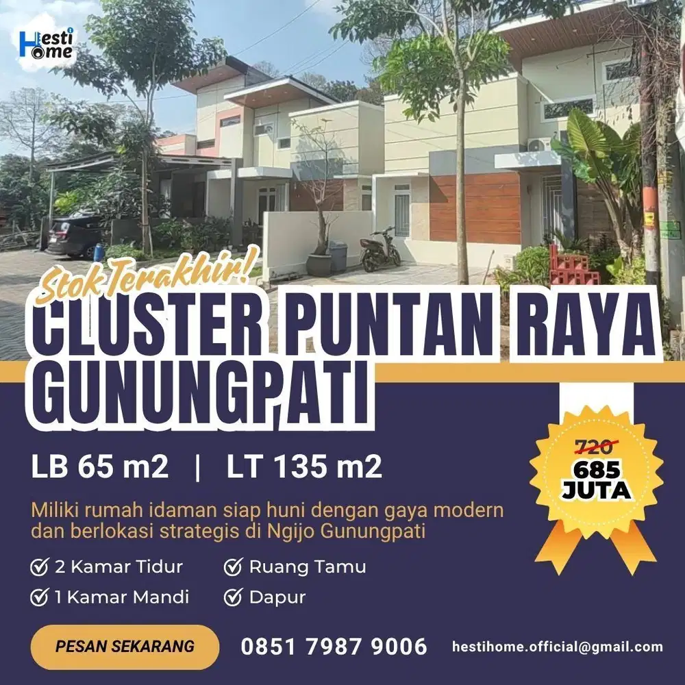 Stok Tinggal 1! Rumah Siap Huni Gunungpati Diskon & Garansi Sewa!