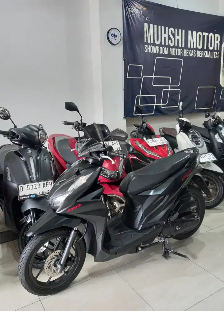 BEAT DELUXE CBS ISS 2023, SEPERTI BARU, MUHSHI MOTOR.
