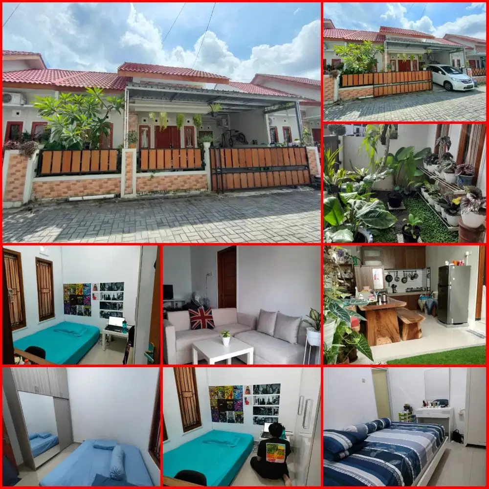 Rumah dalam perumahan cluster maguwoharjo lingkungan aman