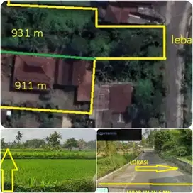 Tanah nyaman dan asri view sawah cocok hunian homestay umbulmartani